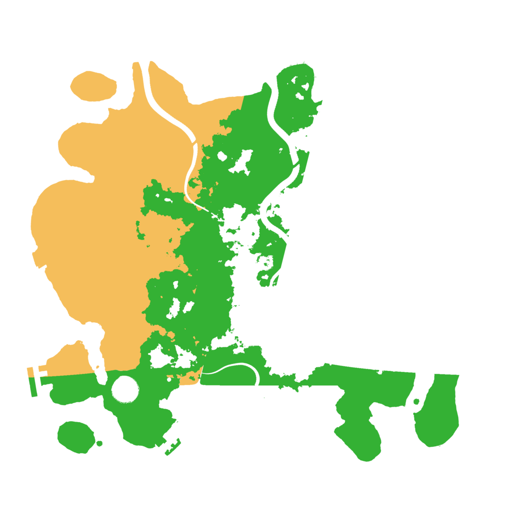Biome Rust Map: Procedural Map, Size: 3500, Seed: 660829366