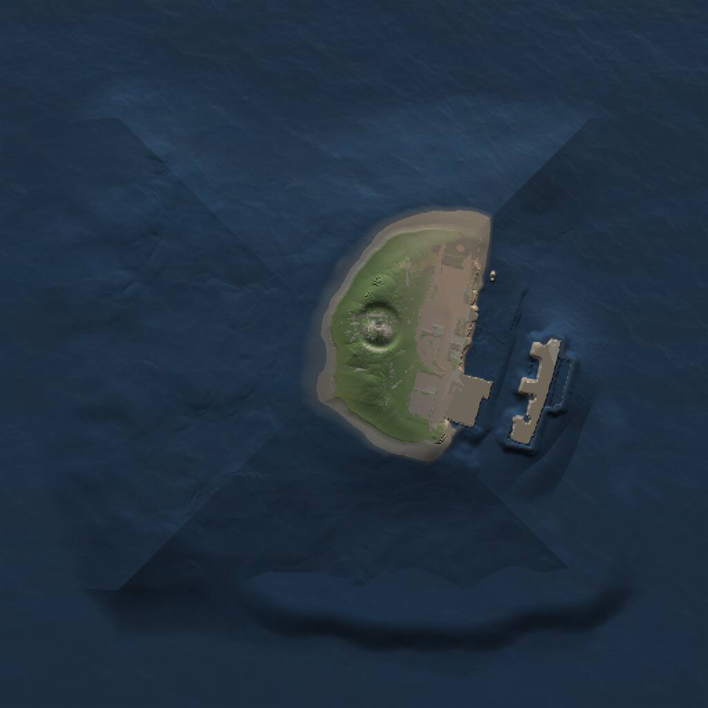 Rust Map: Procedural Map, Size: 1000, Seed: 30011, 2 Monuments