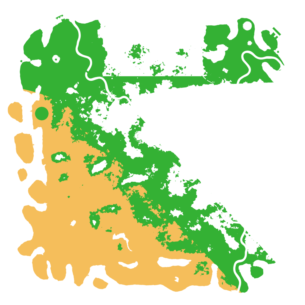 Biome Rust Map: Procedural Map, Size: 6000, Seed: 2016897869