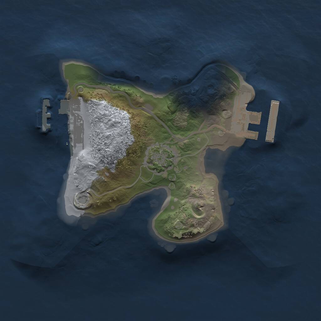 Rust Map: Procedural Map, Size: 1550, Seed: 1903952896, 4 Monuments