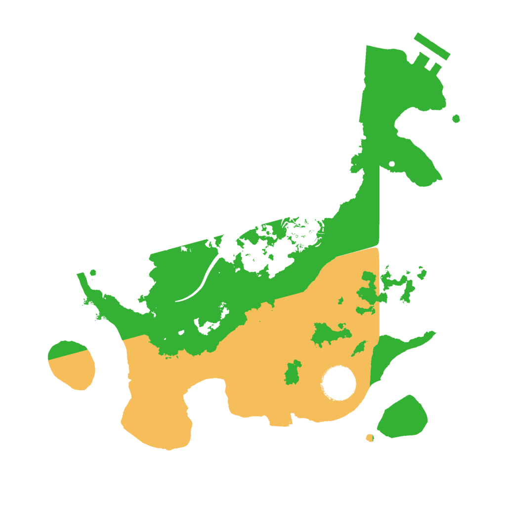 Biome Rust Map: Procedural Map, Size: 2600, Seed: 9586835