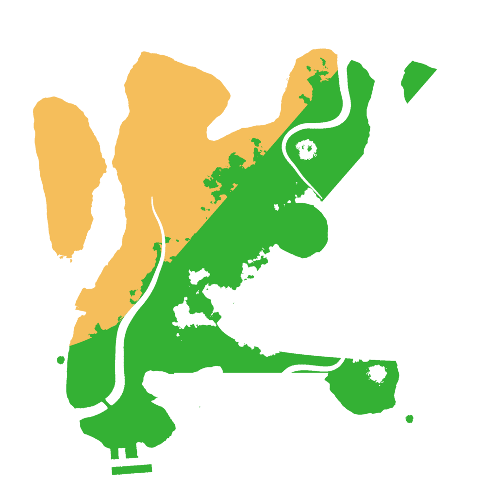 Biome Rust Map: Procedural Map, Size: 2500, Seed: 808654996