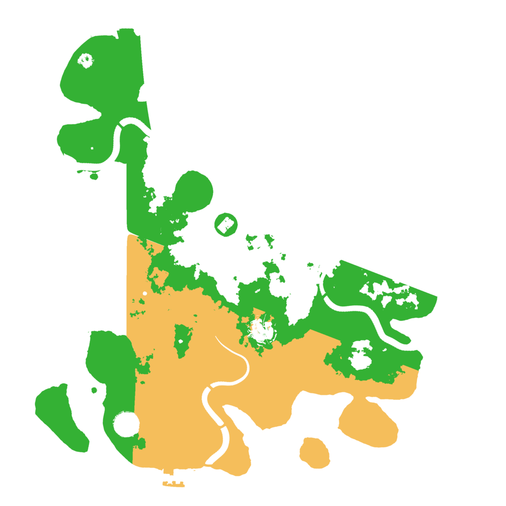 Biome Rust Map: Procedural Map, Size: 3500, Seed: 1375424486