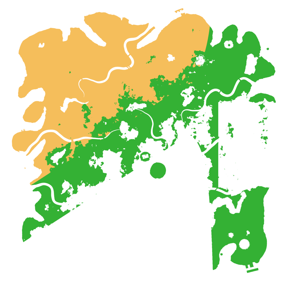 Biome Rust Map: Procedural Map, Size: 5000, Seed: 191562114
