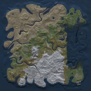 Thumbnail Rust Map: Procedural Map, Size: 5000, Seed: 191562114, 17 Monuments