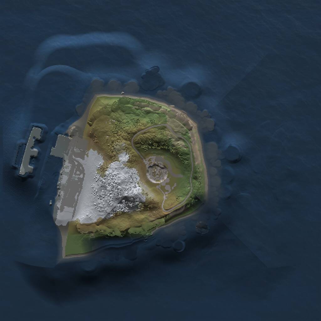 Rust Map: Procedural Map, Size: 1000, Seed: 30015, 3 Monuments