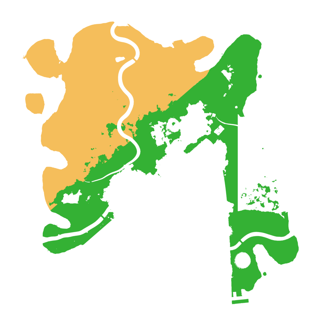 Biome Rust Map: Procedural Map, Size: 3500, Seed: 632248558