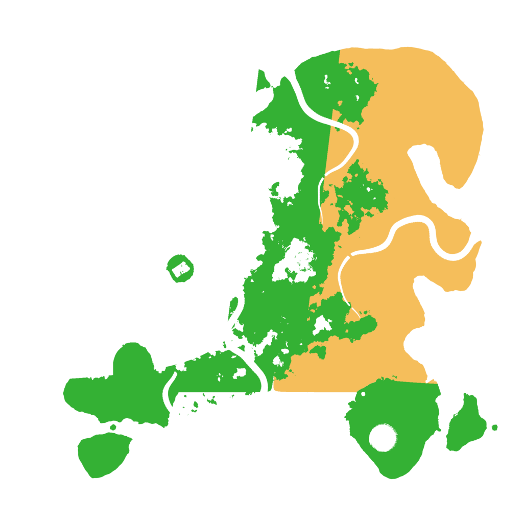 Biome Rust Map: Procedural Map, Size: 3500, Seed: 156984585