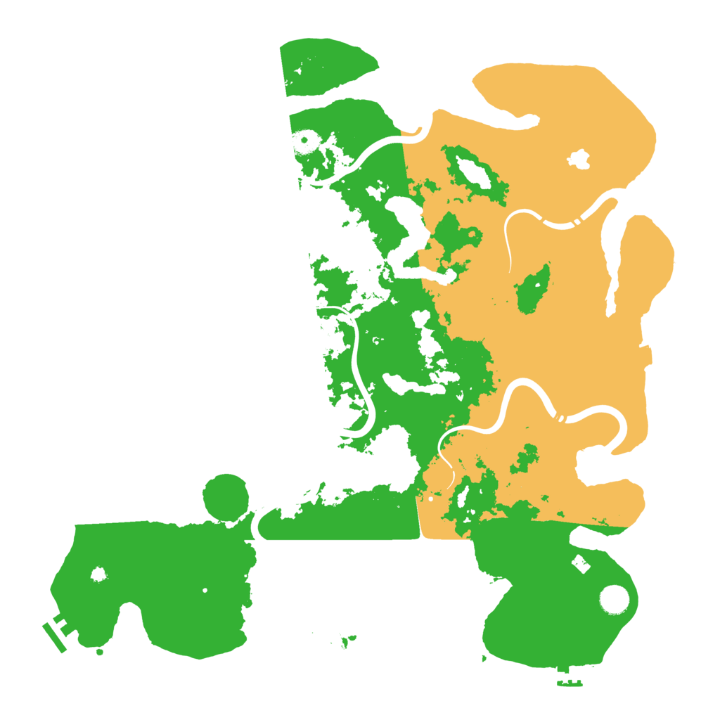 Biome Rust Map: Procedural Map, Size: 4300, Seed: 749600975