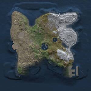 Thumbnail Rust Map: Procedural Map, Size: 2000, Seed: 426424, 6 Monuments
