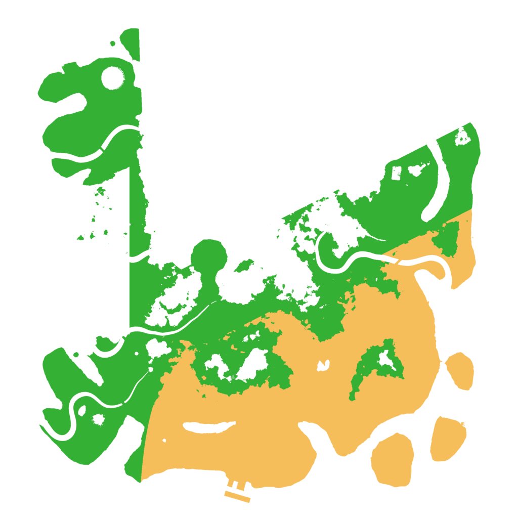 Biome Rust Map: Procedural Map, Size: 4000, Seed: 86309225