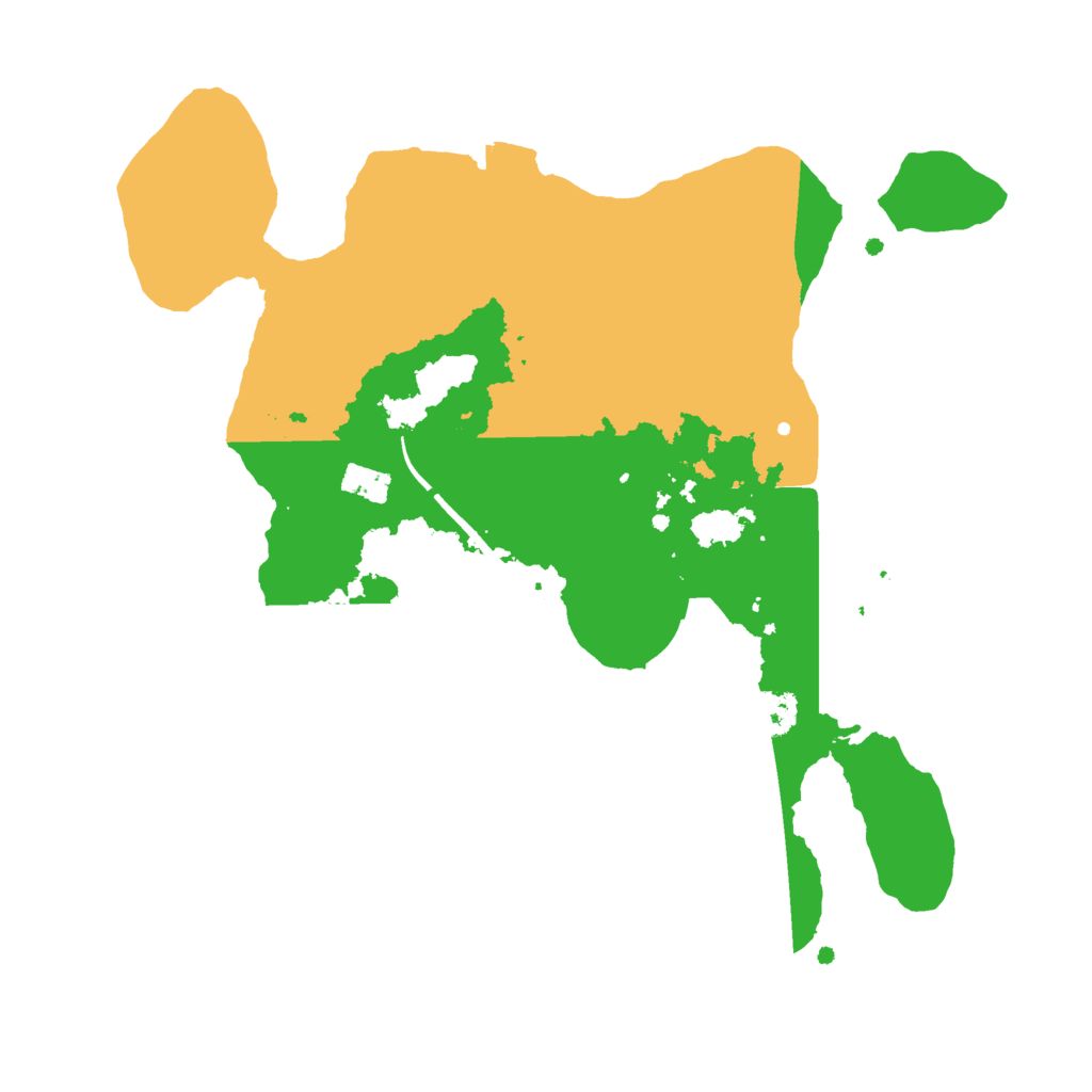 Biome Rust Map: Procedural Map, Size: 2500, Seed: 983157293
