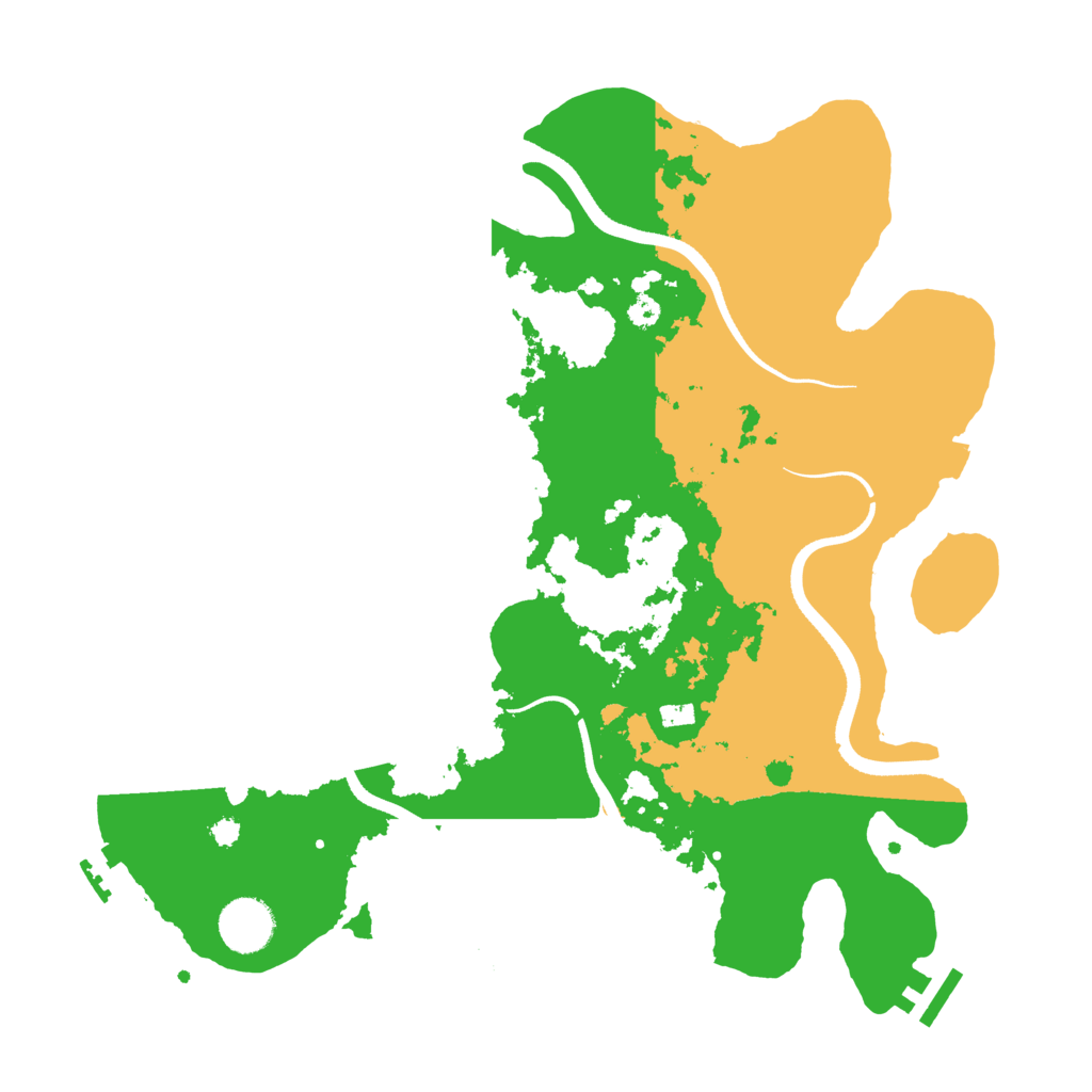 Biome Rust Map: Procedural Map, Size: 3500, Seed: 553019467