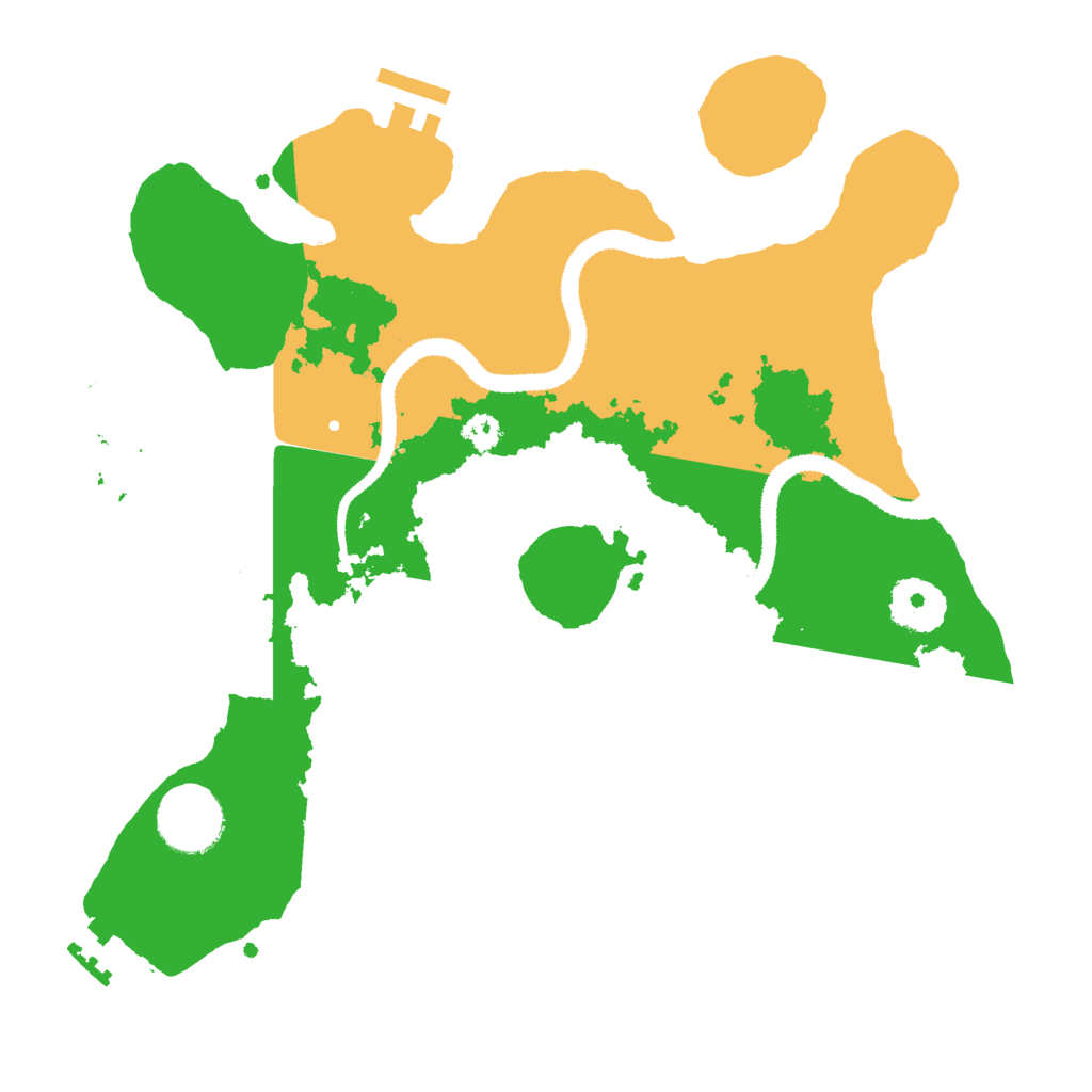 Biome Rust Map: Procedural Map, Size: 3000, Seed: 22631
