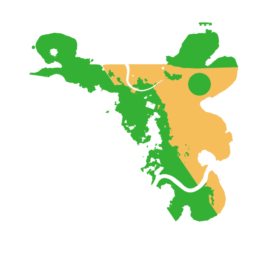 Biome Rust Map: Procedural Map, Size: 3000, Seed: 19180