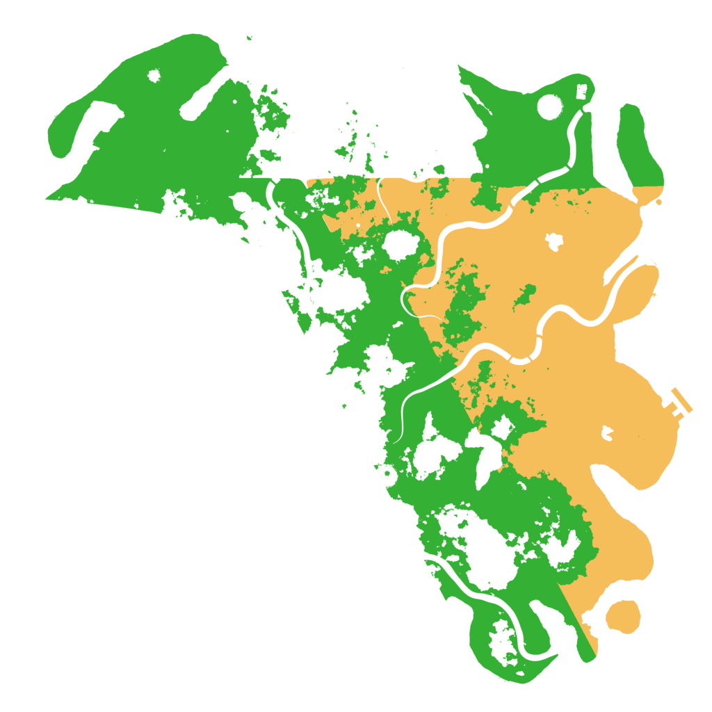 Biome Rust Map: Procedural Map, Size: 5000, Seed: 996240010