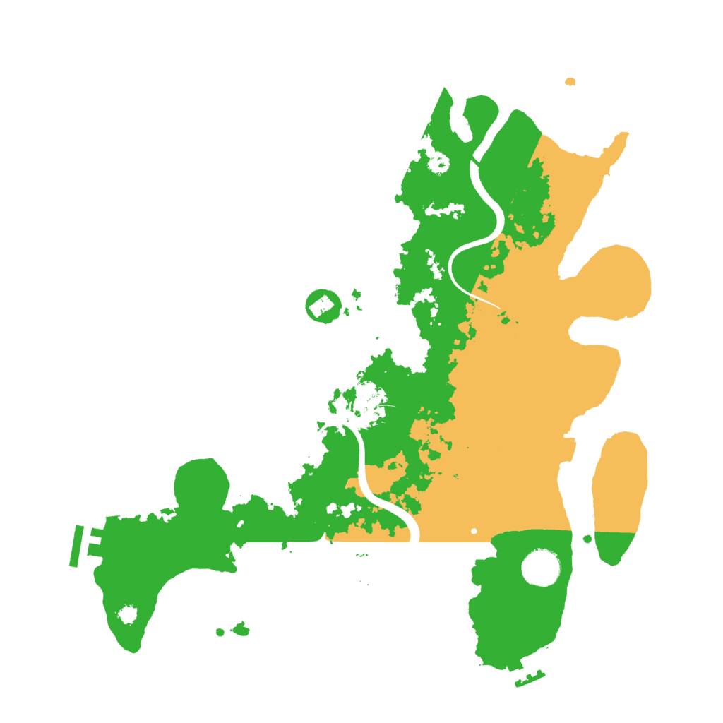 Biome Rust Map: Procedural Map, Size: 3500, Seed: 16000