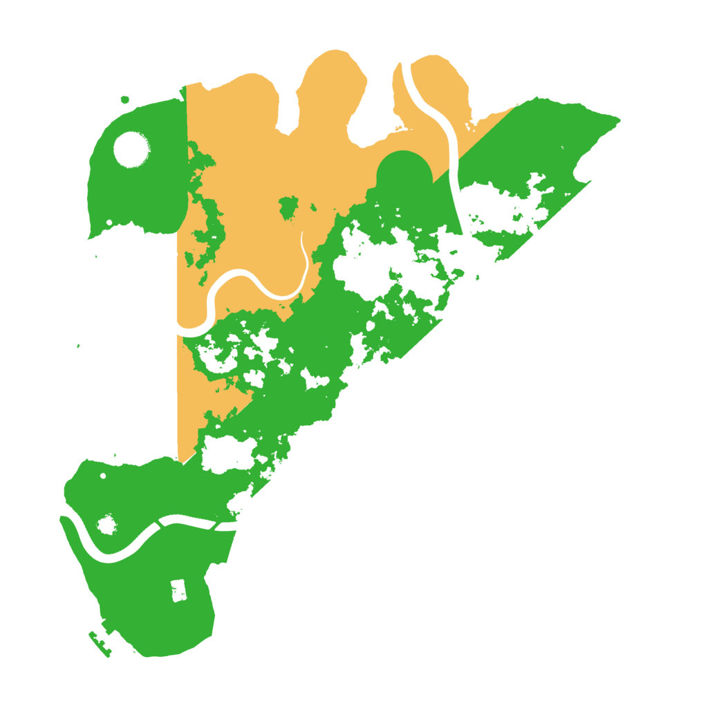 Biome Rust Map: Procedural Map, Size: 3500, Seed: 410210683