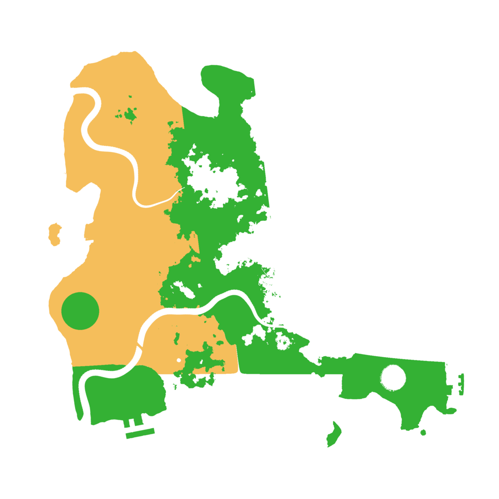 Biome Rust Map: Procedural Map, Size: 3500, Seed: 12484