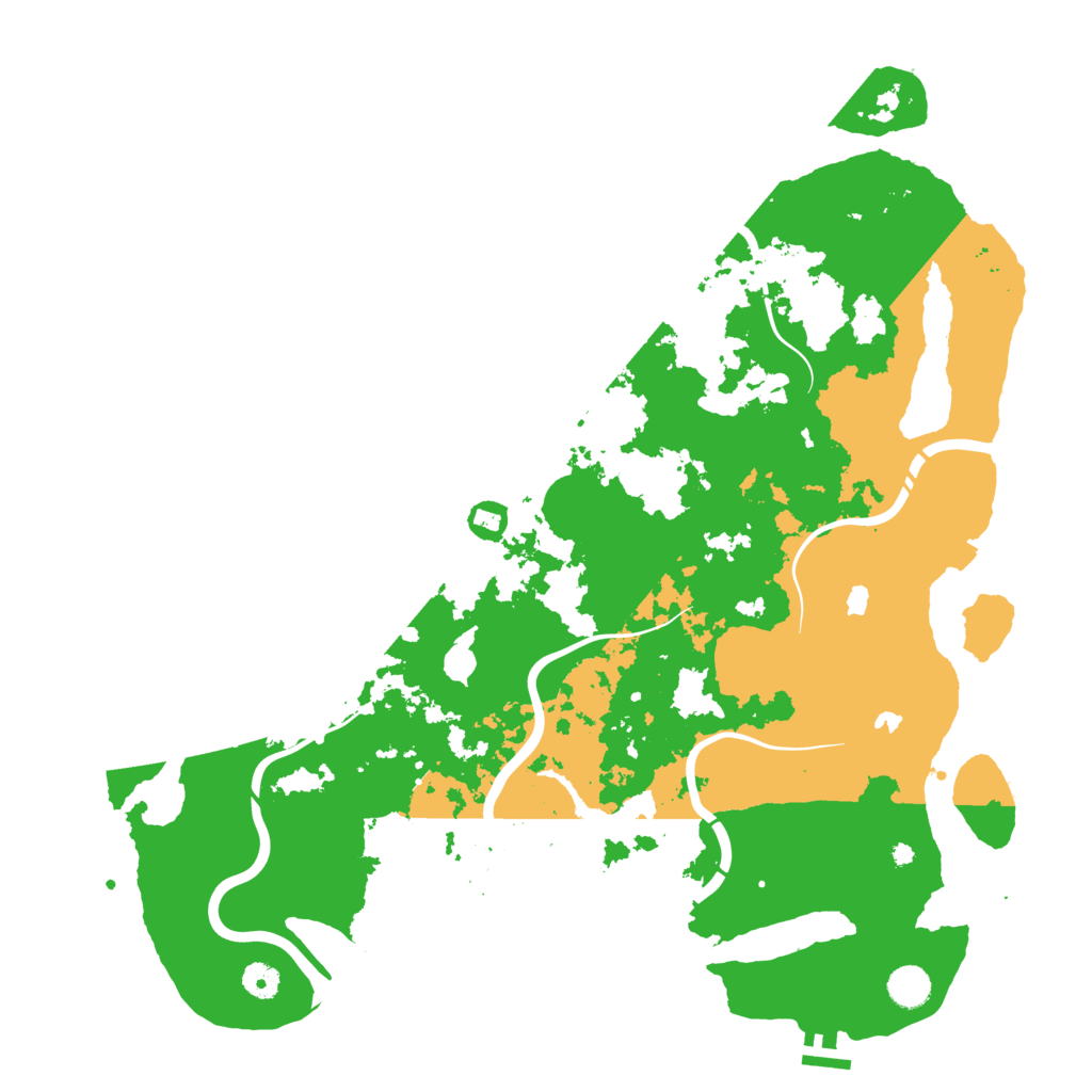 Biome Rust Map: Procedural Map, Size: 4500, Seed: 752443665