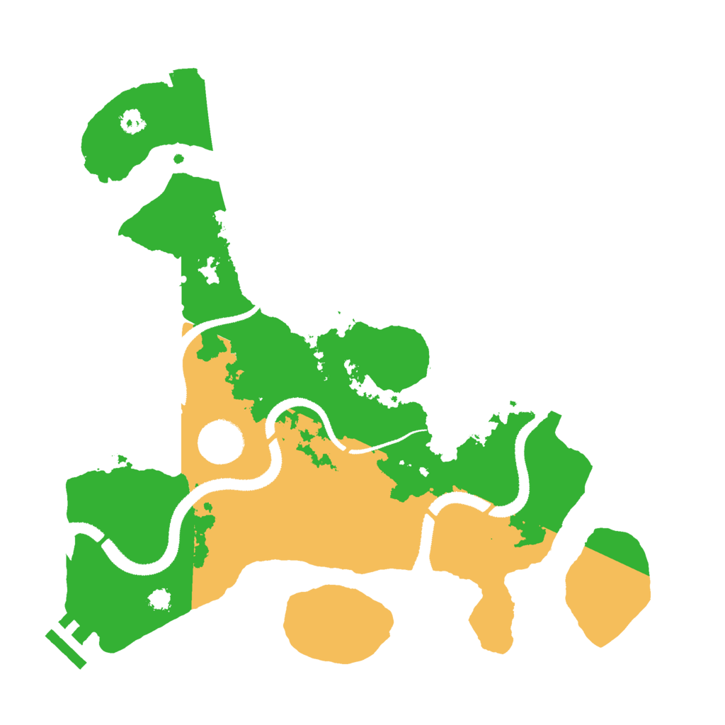 Biome Rust Map: Procedural Map, Size: 3000, Seed: 35216