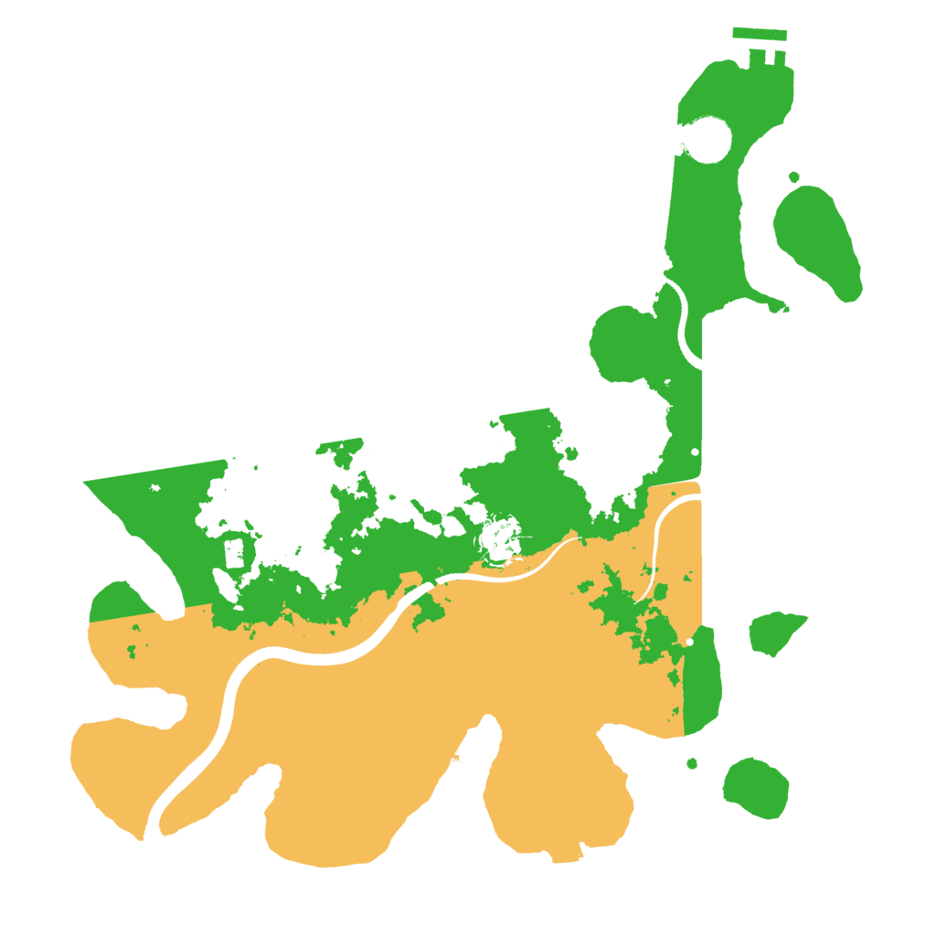 Biome Rust Map: Procedural Map, Size: 3500, Seed: 880231