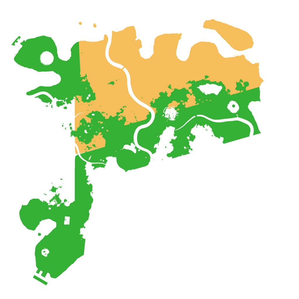 Biome Rust Map: Procedural Map, Size: 3900, Seed: 399325650