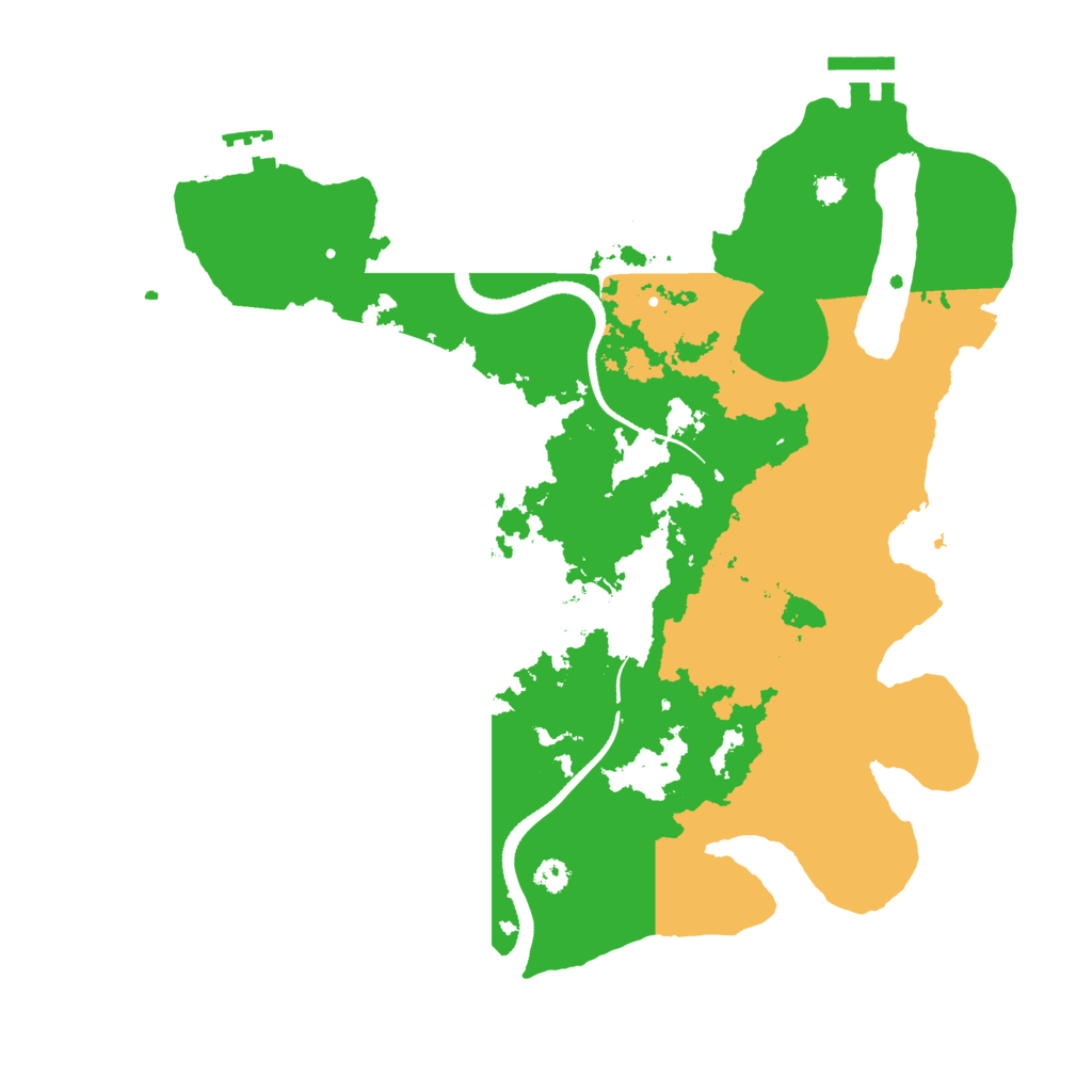 Biome Rust Map: Procedural Map, Size: 3300, Seed: 300727