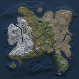 Thumbnail Rust Map: Procedural Map, Size: 2850, Seed: 54211943, 11 Monuments