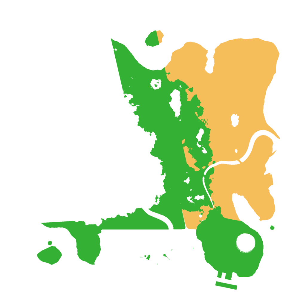 Biome Rust Map: Procedural Map, Size: 2850, Seed: 54211943