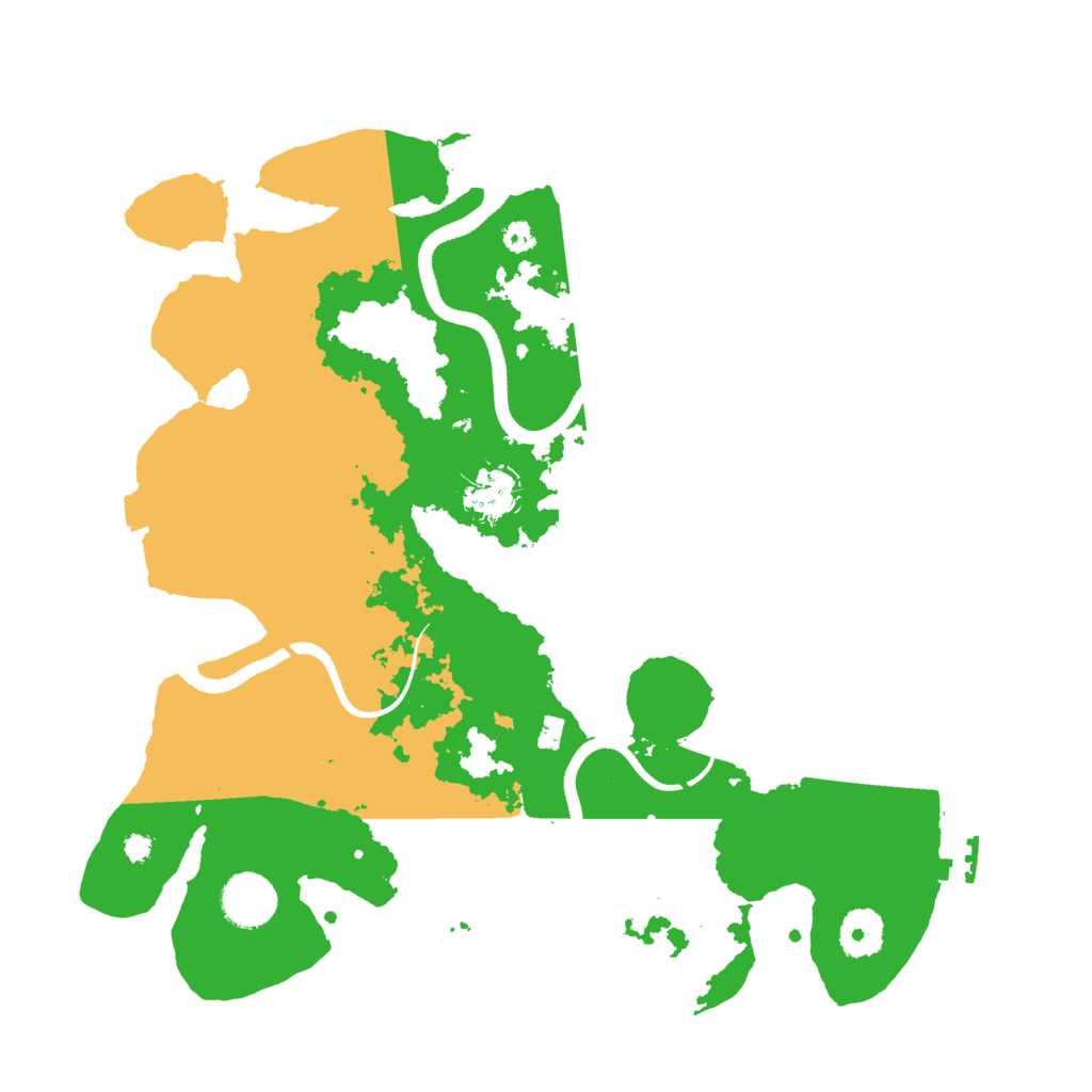 Biome Rust Map: Procedural Map, Size: 3500, Seed: 1054445568