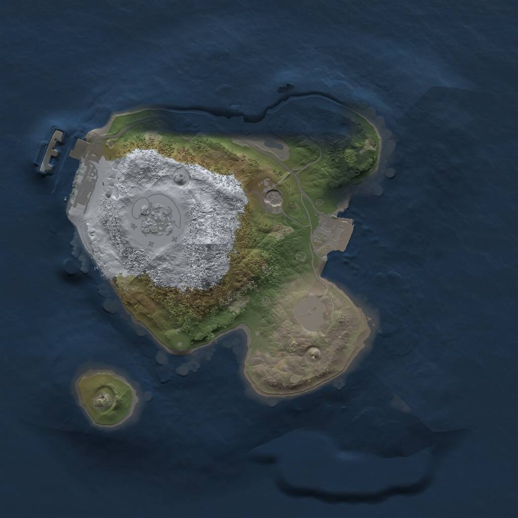 Rust Map: Procedural Map, Size: 1800, Seed: 861806036, 4 Monuments
