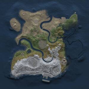 Thumbnail Rust Map: Procedural Map, Size: 2500, Seed: 703936879, 7 Monuments