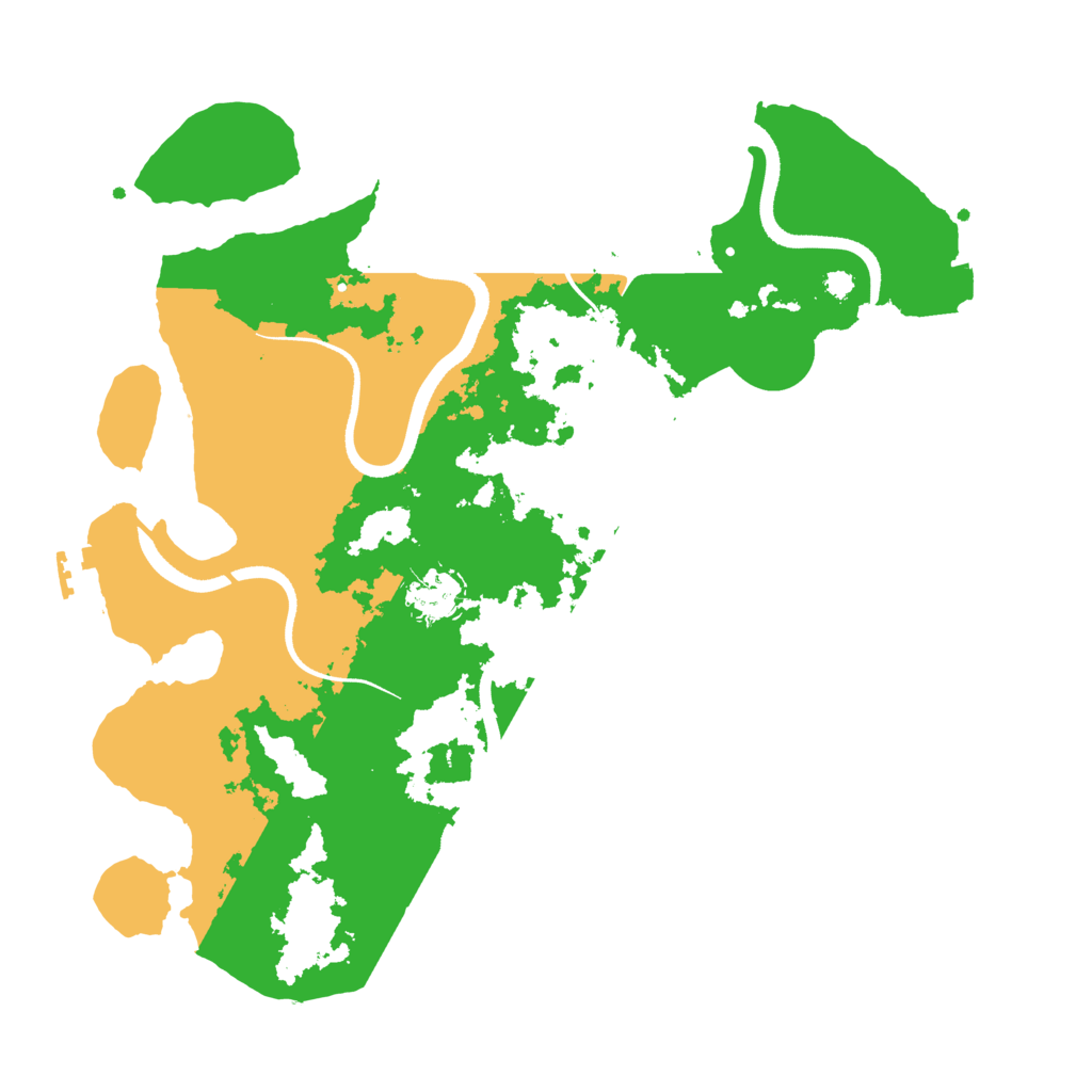 Biome Rust Map: Procedural Map, Size: 3500, Seed: 593103559