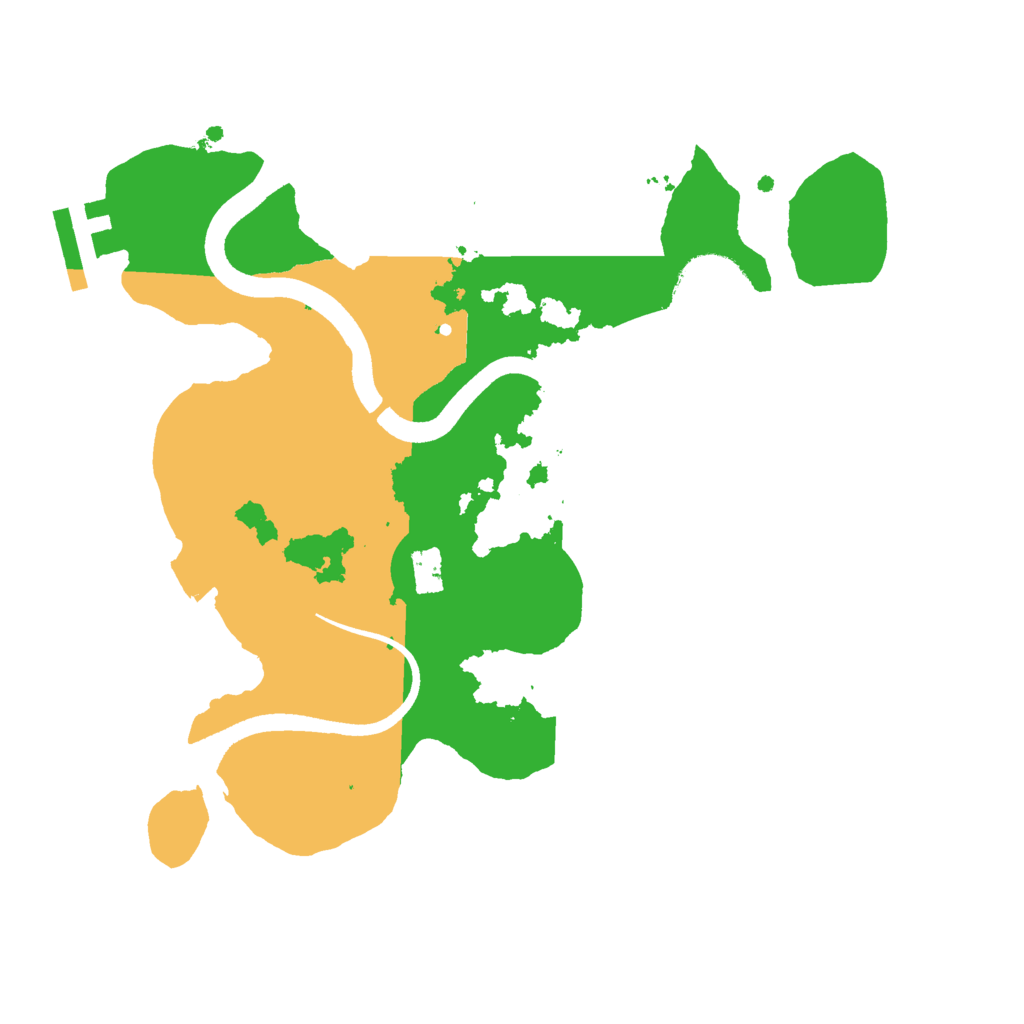 Biome Rust Map: Procedural Map, Size: 2501, Seed: 3463475