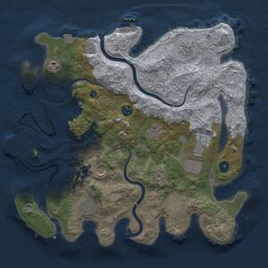 Thumbnail Rust Map: Procedural Map, Size: 3750, Seed: 4471826, 15 Monuments