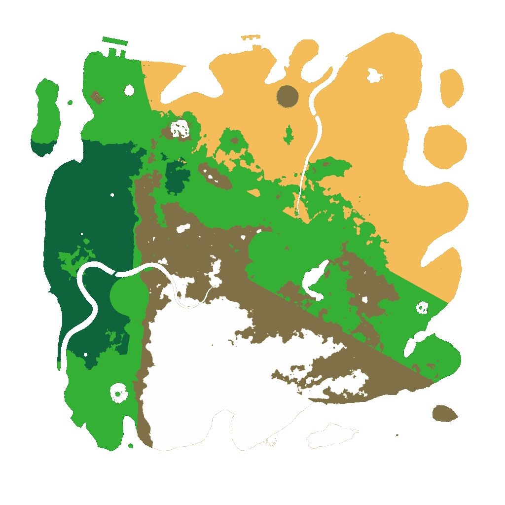 Biome Rust Map: Procedural Map, Size: 4000, Seed: 497803673
