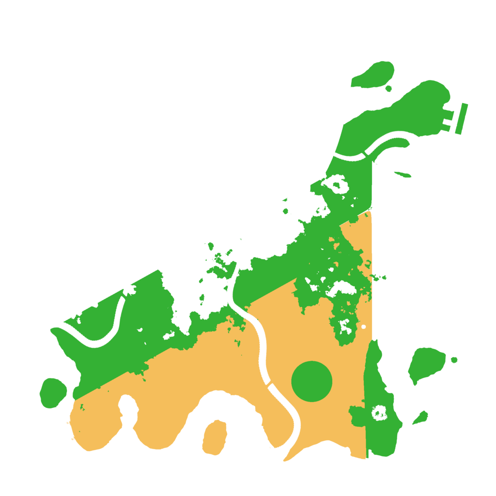 Biome Rust Map: Procedural Map, Size: 3200, Seed: 22121987