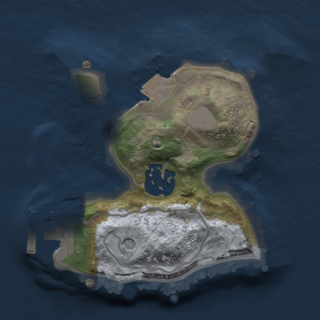 Rust Map: Procedural Map, Size: 1500, Seed: 998853283, 4 Monuments