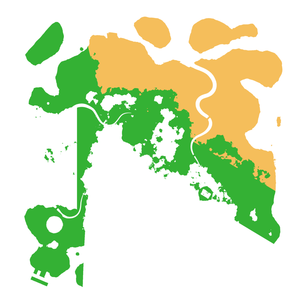 Biome Rust Map: Procedural Map, Size: 3500, Seed: 348891042