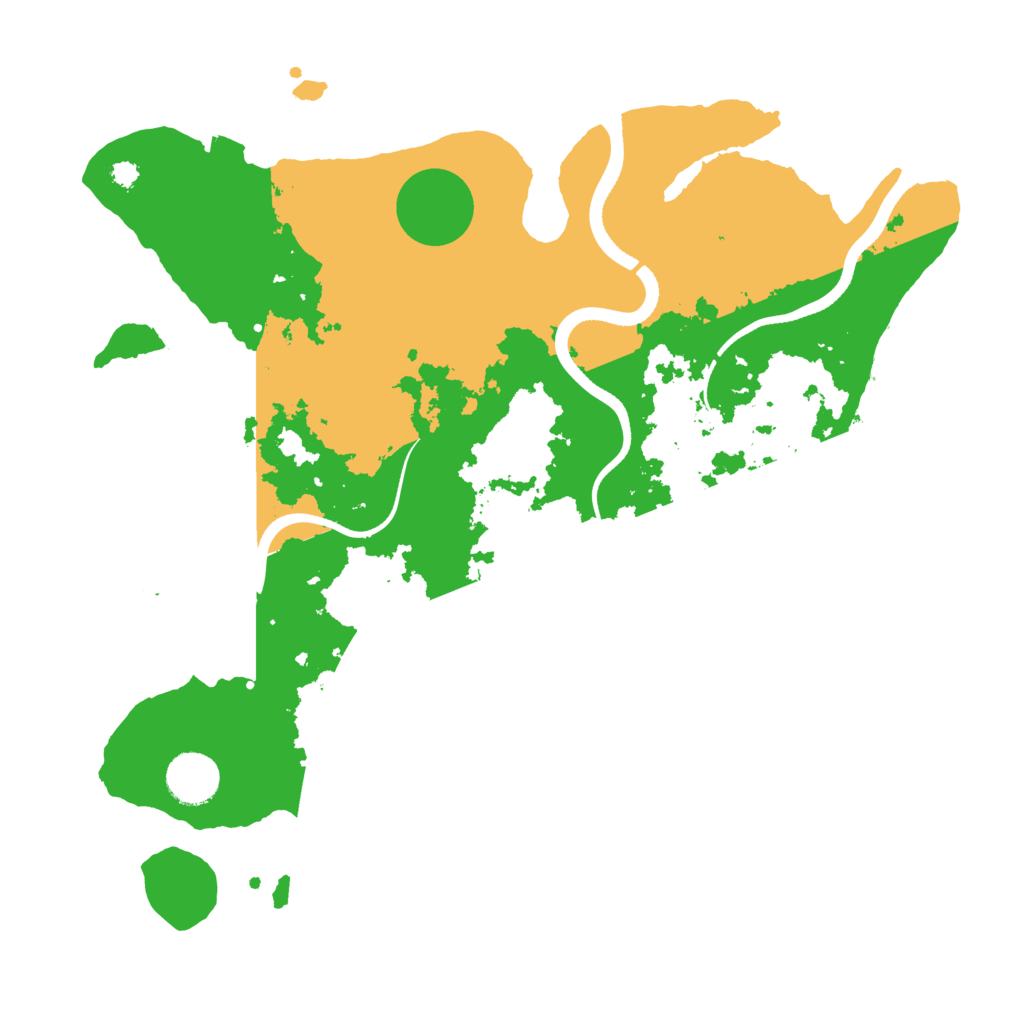 Biome Rust Map: Procedural Map, Size: 3500, Seed: 1050263730