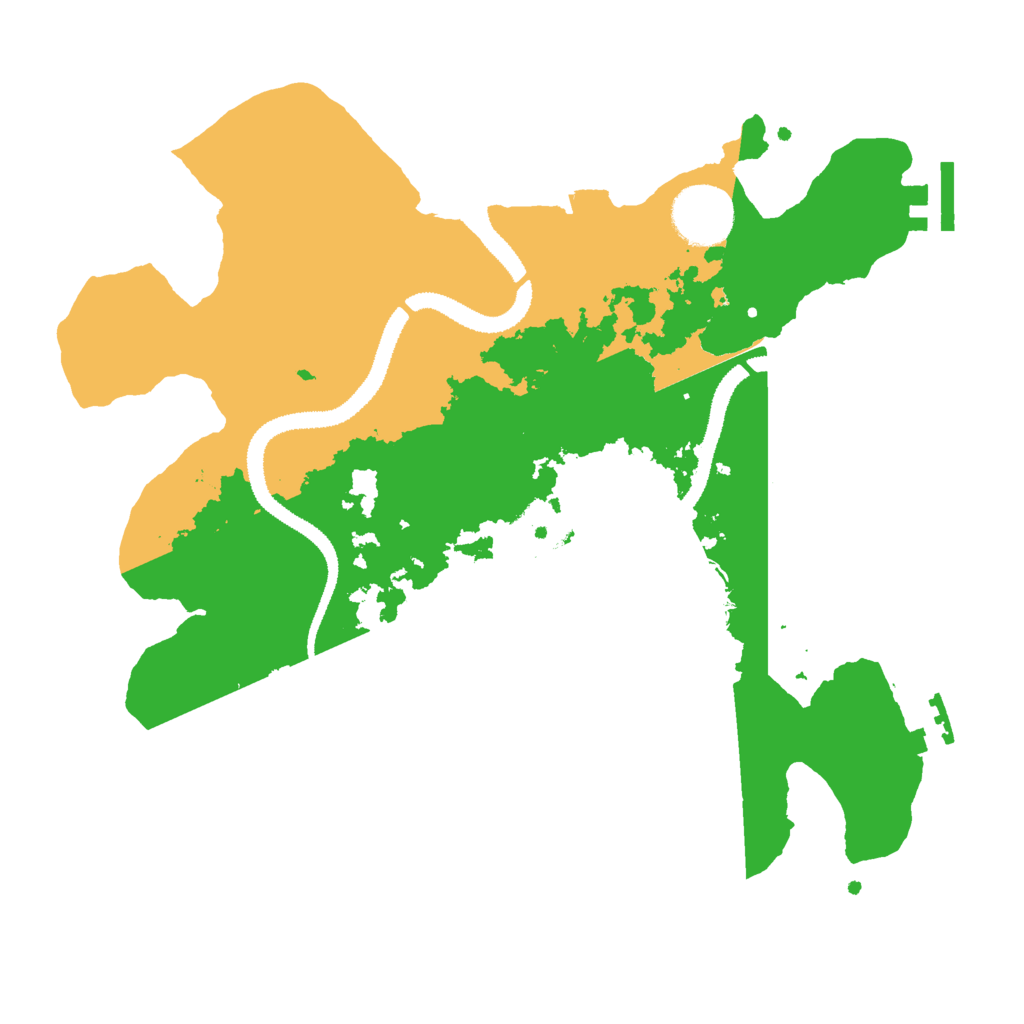 Biome Rust Map: Procedural Map, Size: 3000, Seed: 39213
