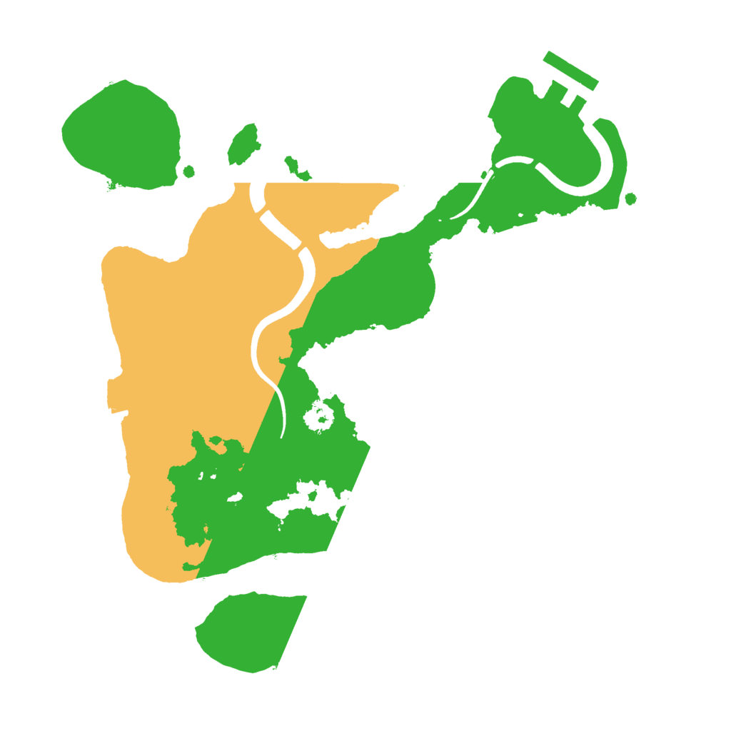 Biome Rust Map: Procedural Map, Size: 2500, Seed: 1822784439