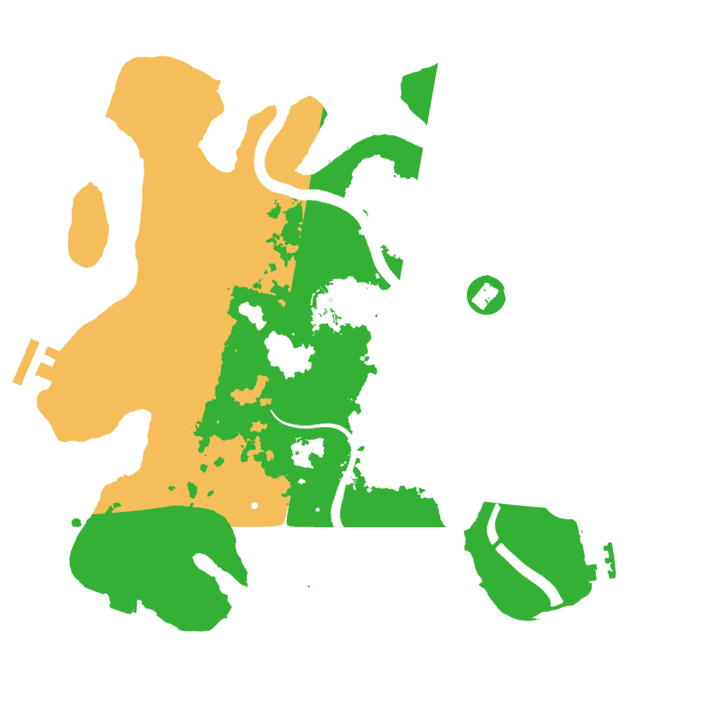 Biome Rust Map: Procedural Map, Size: 3000, Seed: 267332054