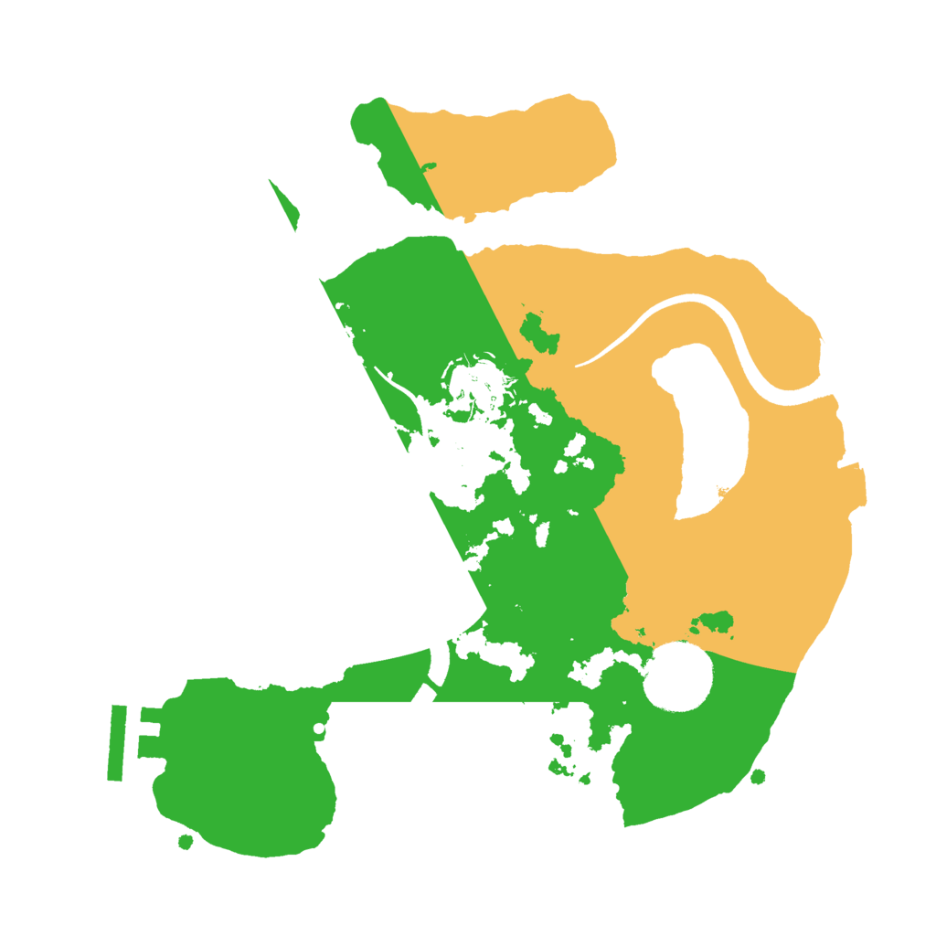 Biome Rust Map: Procedural Map, Size: 2500, Seed: 894754937