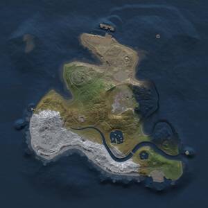 Thumbnail Rust Map: Procedural Map, Size: 2222, Seed: 6667, 6 Monuments