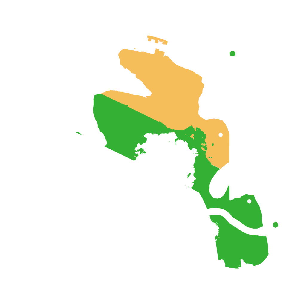 Biome Rust Map: Procedural Map, Size: 2222, Seed: 6667