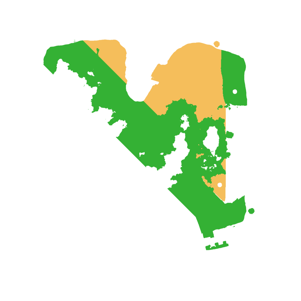 Biome Rust Map: Procedural Map, Size: 2000, Seed: 76521