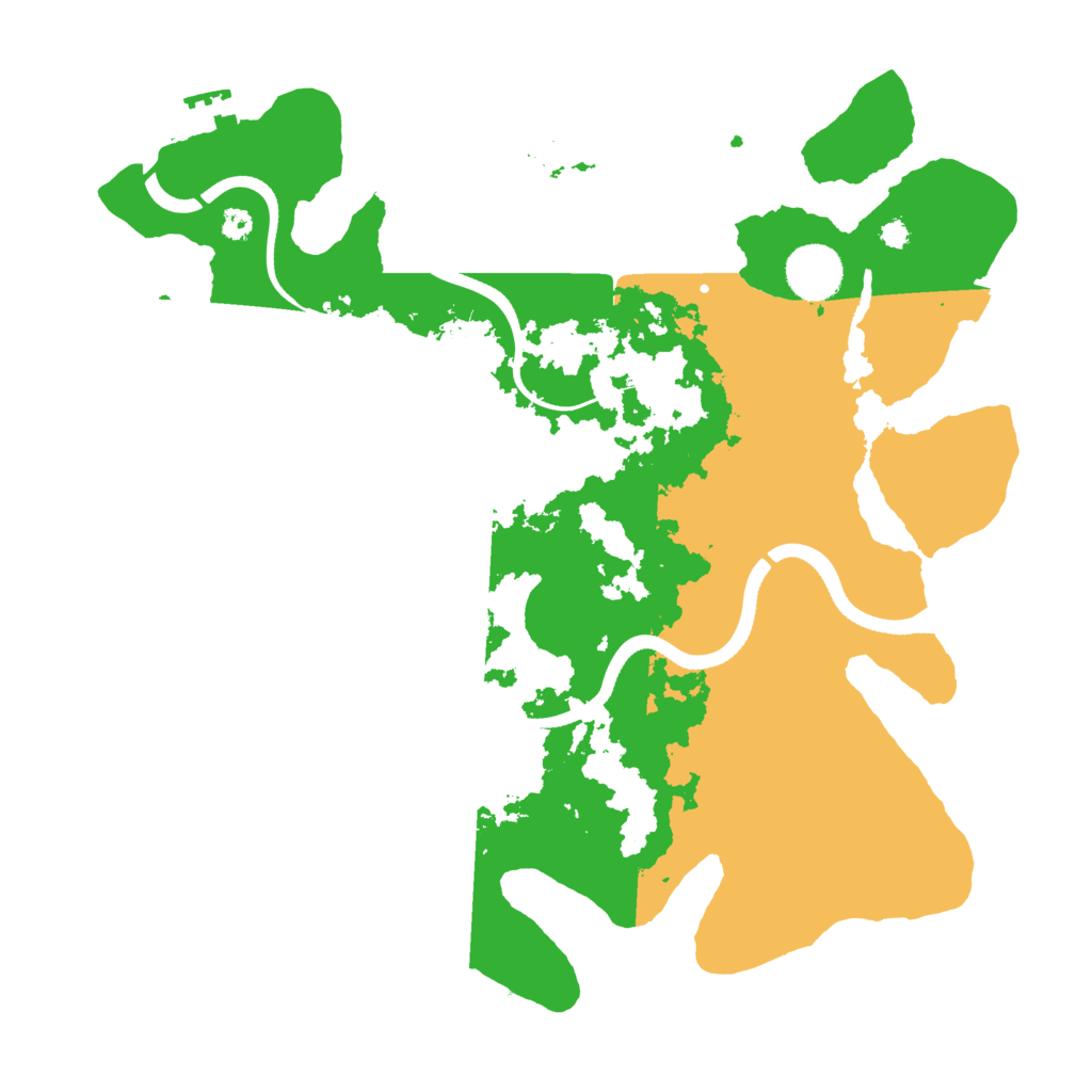 Biome Rust Map: Procedural Map, Size: 3500, Seed: 5436754