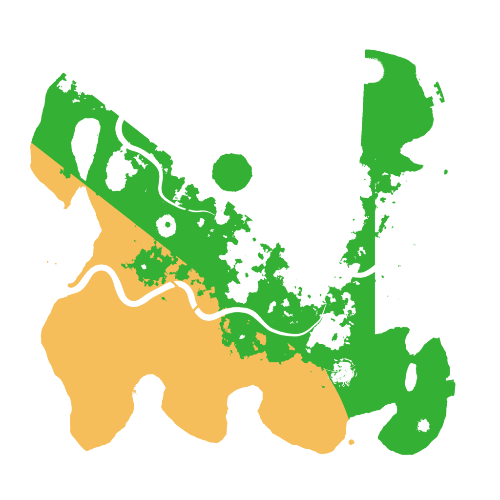 Biome Rust Map: Procedural Map, Size: 3600, Seed: 15461